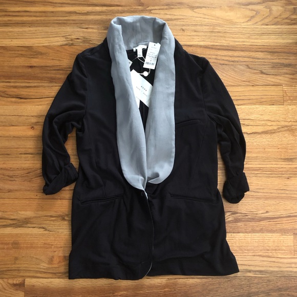 NWT Joie Soft Joie Neville blazer tuxedo lightweight top shirt cardigan layer - Picture 1 of 14